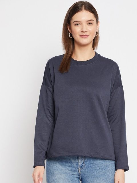 

FRENCH FLEXIOUS Women Grey Sweatshirt