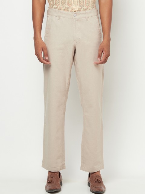 

Fabindia Men Brown Trousers