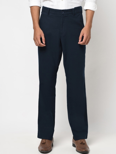 

Fabindia Men Navy Blue Trousers