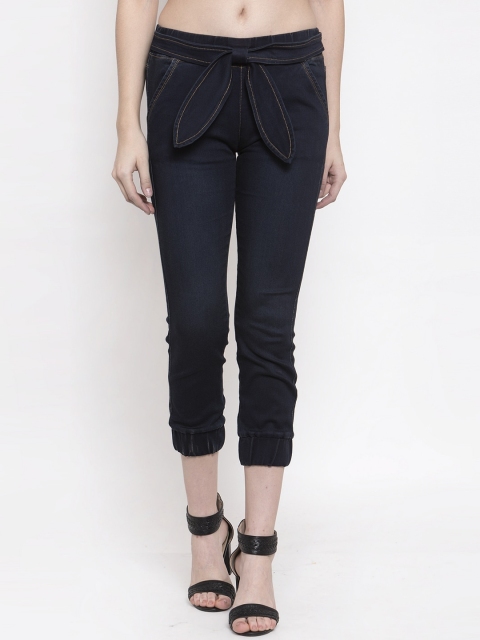

River Of Design Jeans Women Blue Skinny Fit High-Rise Low Distress Stretchable Jeans