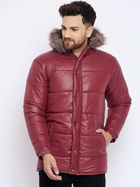 

FUGAZEE Men Maroon Padded Jacket
