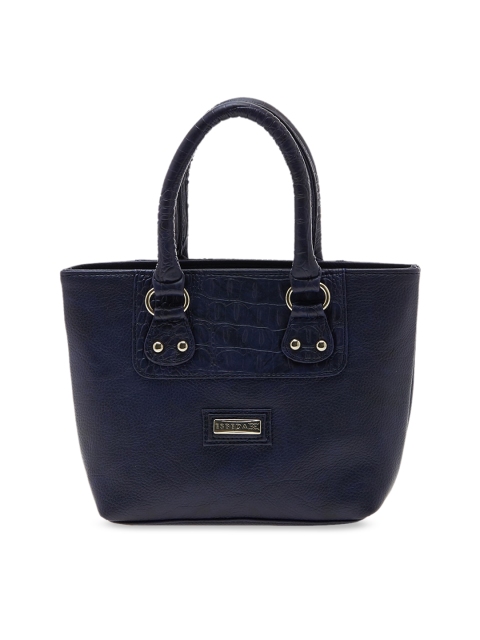 

ESBEDA Navy Blue Textured Structured Handheld Bag