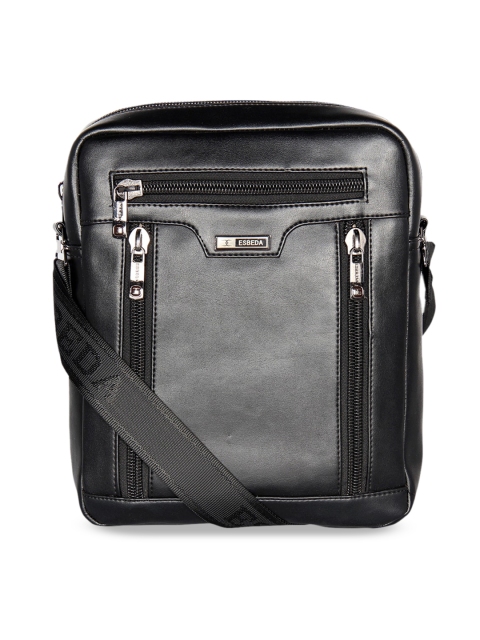 

ESBEDA Black PU Structured Crossbody Sling Bag