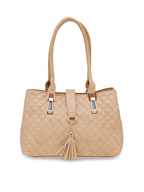 

ESBEDA Woman Beige PU Structured Shoulder Bag