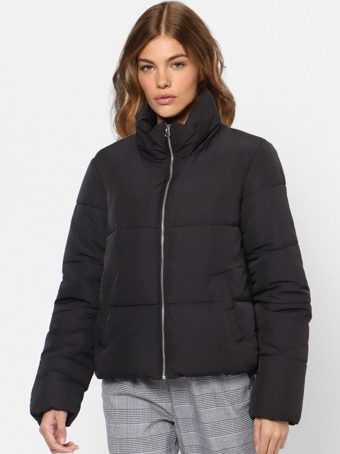 

ONLY Women Black Solid Puffer Jacket