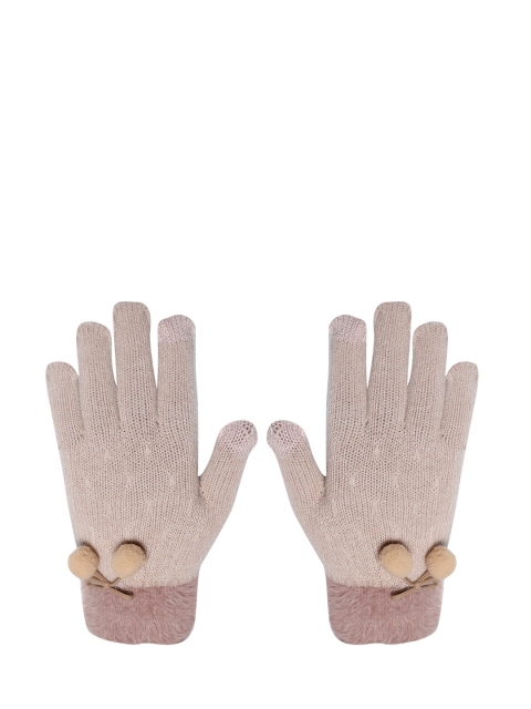 

LOOM LEGACY Women Mauve Solid Gloves
