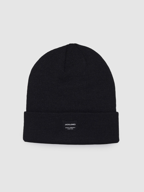 

Jack & Jones Men Black Beanie