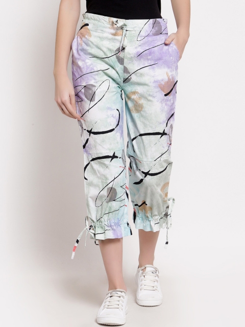 

J Style Women Multicoloured Printed Loose Fit Culottes Trousers, Multi