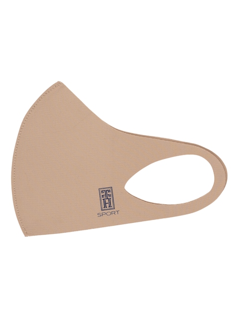 

The Tie Hub Kids Cream-Coloured Solid Single Ply Reusable Sports Outdoor Cloth Mask