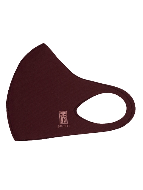 

The Tie Hub Unisex Maroon Solid 1 Ply Outdoor Cloth Mask