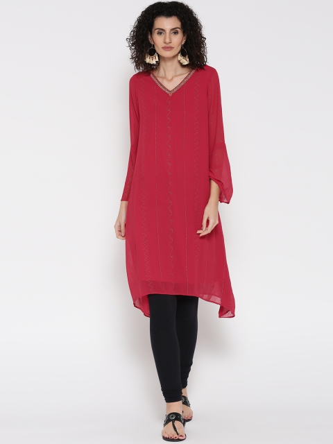 

Global Desi Red A-Line Kurta