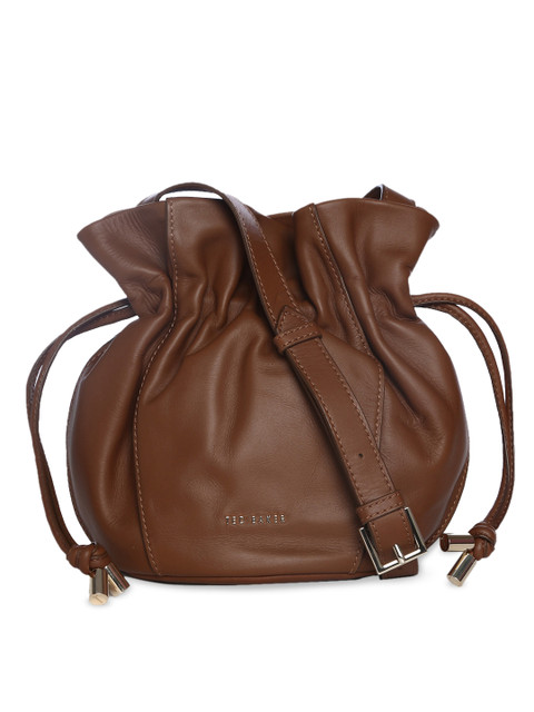 

Ted Baker Brown Leather Bucket Sling Bag