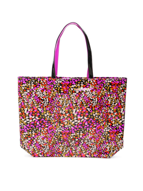 

Ted Baker Black Floral Printed Leather Shopper Tote Bag