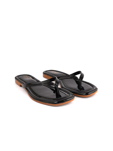 

SCENTRA Women Black T-Strap Flats