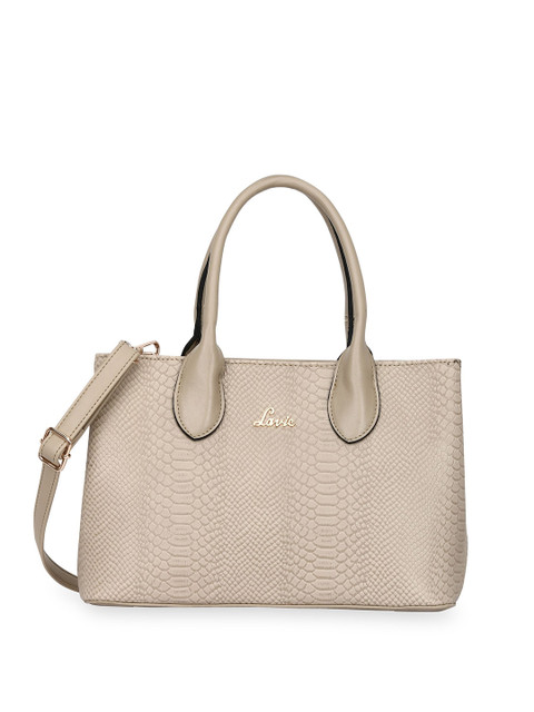 

Lavie Beige Textured Handheld Bag