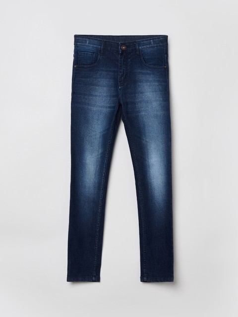 

max Boys Blue Skinny Fit Light Fade Jeans