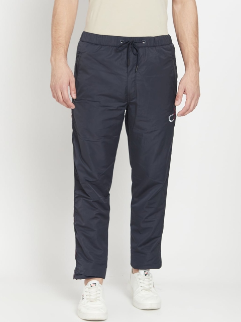 

Octave Men Navy Blue Solid Cotton Track Pants