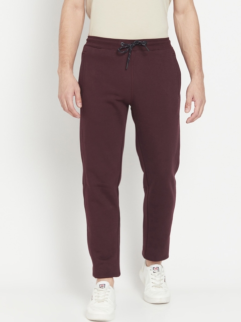 

Octave Men Maroon Solid Cotton Track Pants