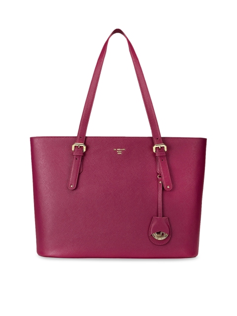 

Da Milano Magenta Leather Shopper Shoulder Bag