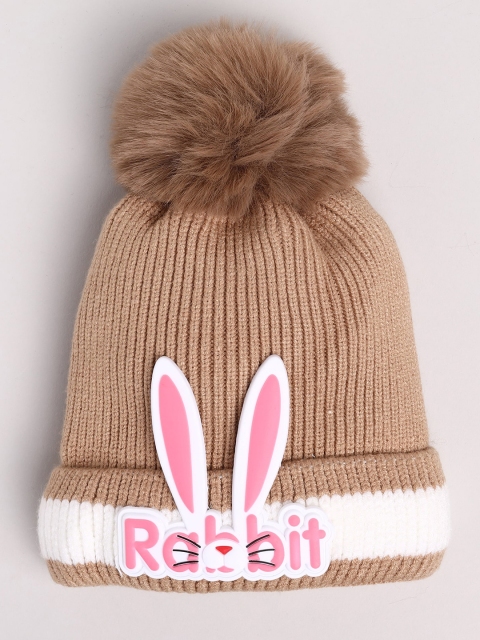 

Toonyport Kids Brown & White Wool Beanie
