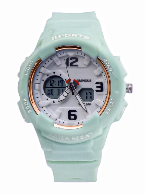 

Spiky Unisex Kids Green Printed Dial & Green Straps Analogue and Digital Multi Function Watch