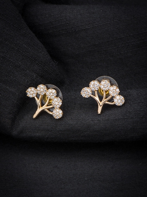 

Alankruthi Gold-Toned Circular Studs Earrings