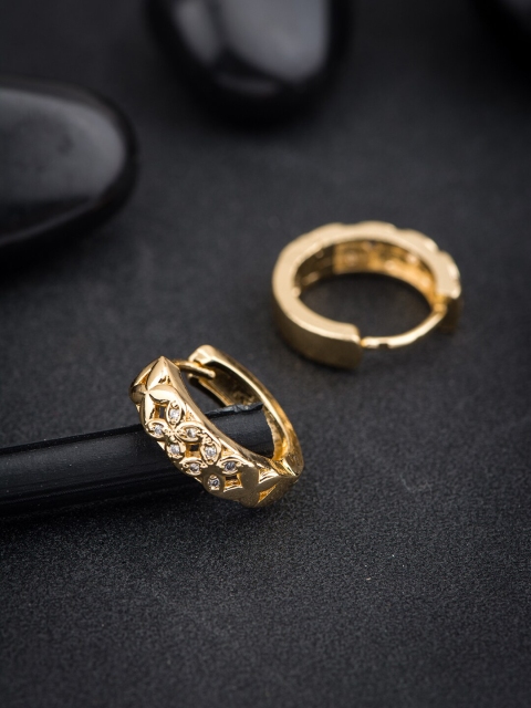 

Alankruthi Gold-Toned Circular Studs Earrings