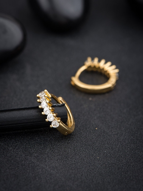 

Alankruthi Gold-Toned Circular Studs Earrings