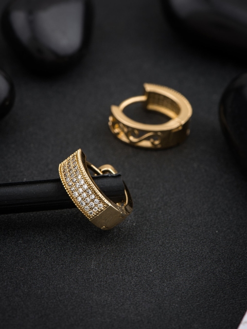 

Alankruthi Gold-Toned Circular Studs Earrings