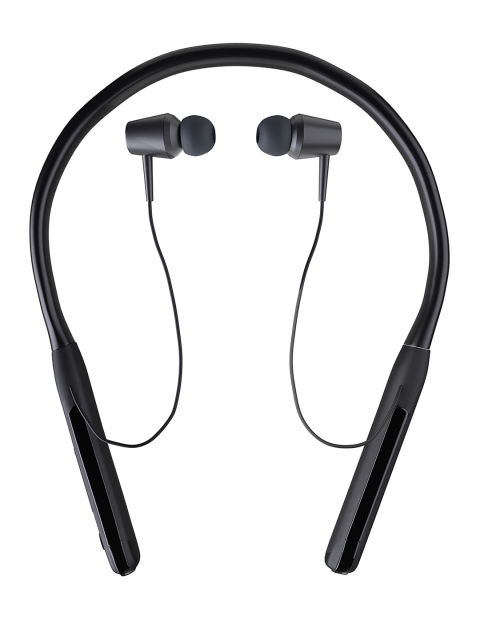 

UltraProlink Black Solid BoB BT 5.1 Neckband Earphones