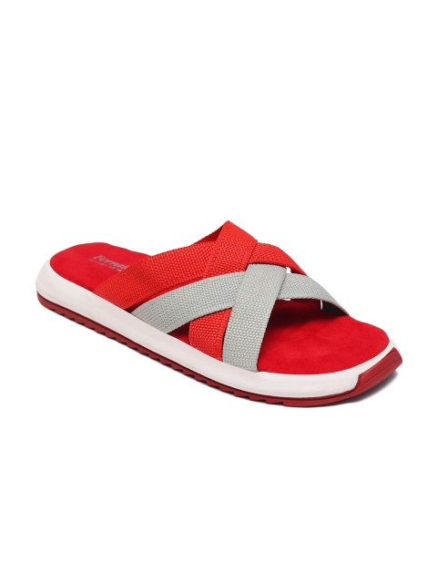 

Ferraiolo Men Red & Grey Suede Comfort Sandals