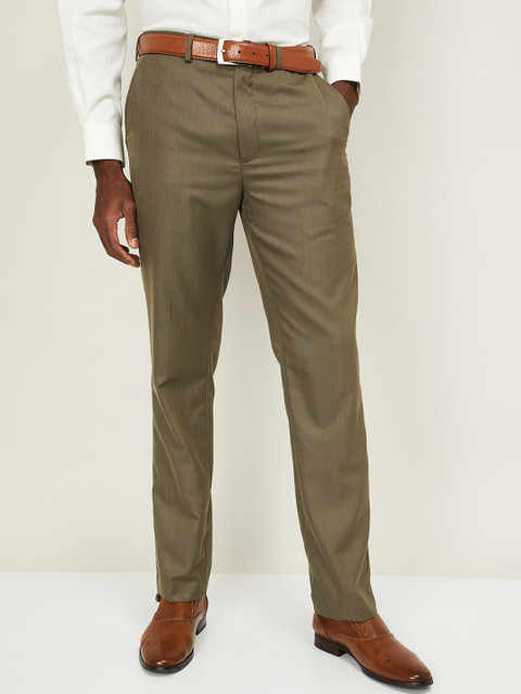

CODE by Lifestyle Men Brown Formal Trousers
