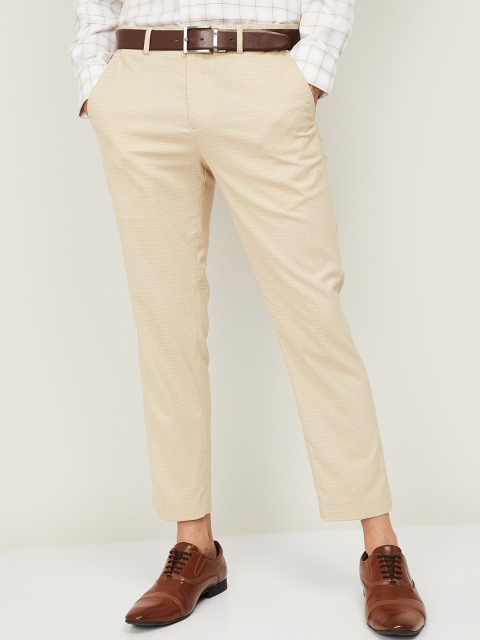 

CODE by Lifestyle Men Beige Trousers
