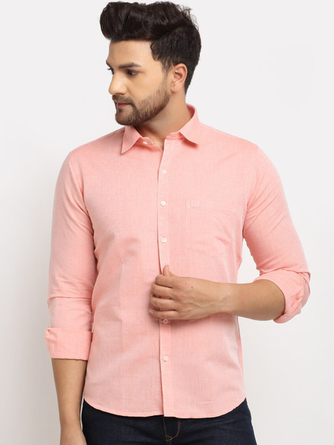 

La Mode Men Pink Slim Fit Opaque Casual Shirt