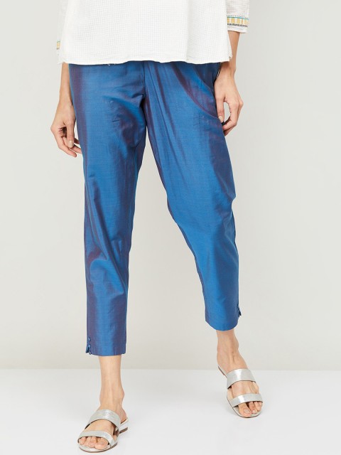 

Melange by Lifestyle Women Blue Trousers
