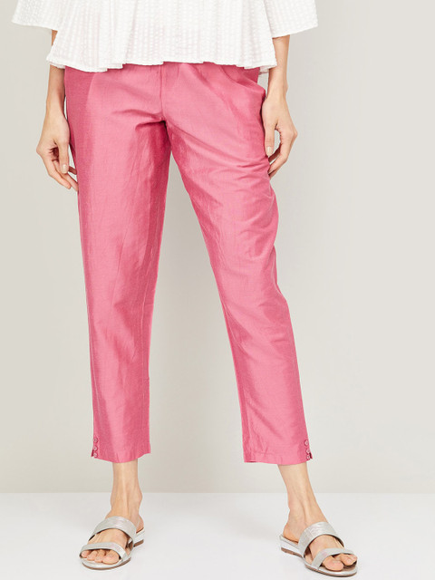 

Melange by Lifestyle Women Pink Trousers