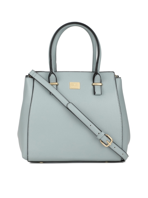 

Van Heusen Woman Blue PU Structured Handheld Bag