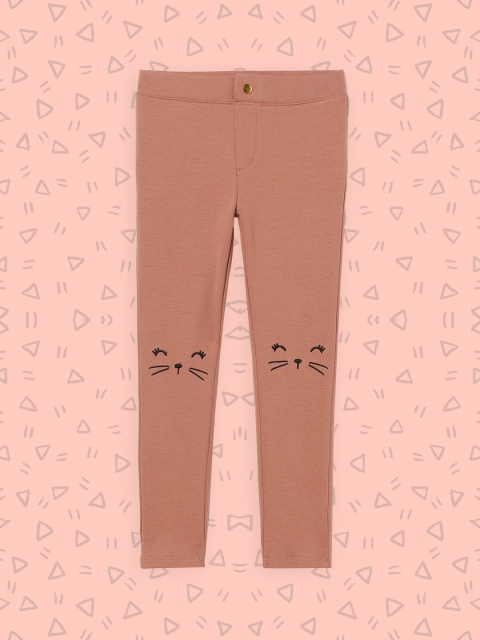 

H&M Kids Girls Beige Treggings