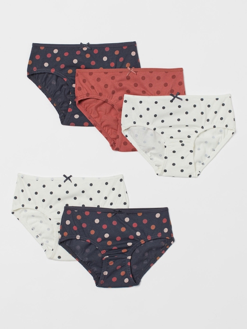 

H&M Kids Girls 5-pack cotton briefs, White