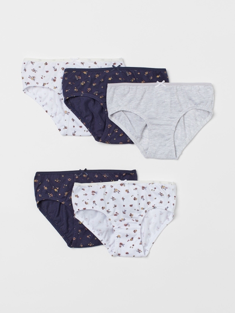 

H&M Girls 5-pack Cotton Briefs 0624543087, Multi