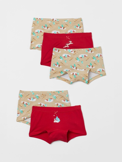 

H&M Girls 5-Pack Boxer Briefs, Multi