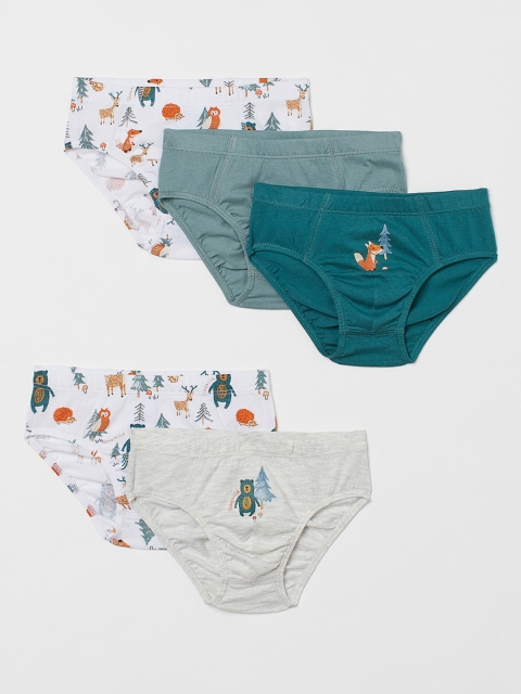 

H&M Kids Boys 5-pack cotton boys briefs, White