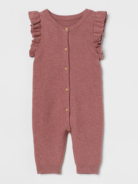 

H&M Girls Pink Knitted Cotton Romper Suit