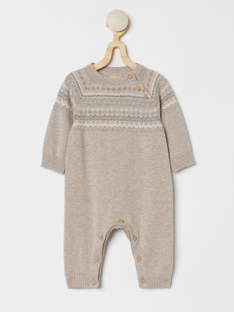 

H&M Girls Beige Knitted Romper Suit