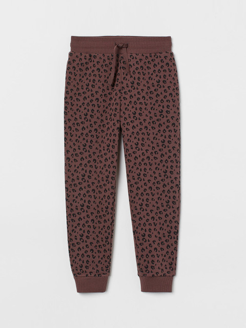 

H&M Girls Brown Cotton Joggers