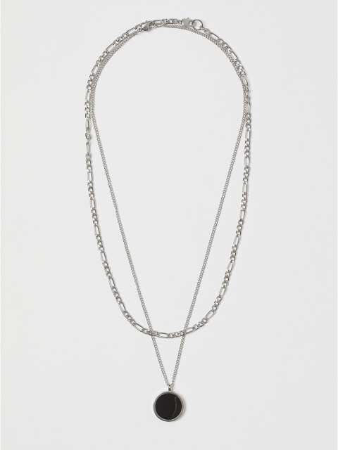 

H&M Men Silver 2-Pack Necklaces