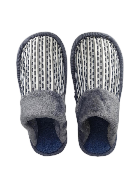 

Pampy Angel Men Blue & White Printed Fur Plush Sliders