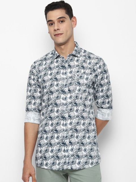 

Allen Solly Sport Men Off White Floral Opaque Printed Casual Shirt