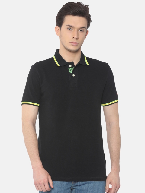 

Being Human Men Black Solid Polo T-shirt