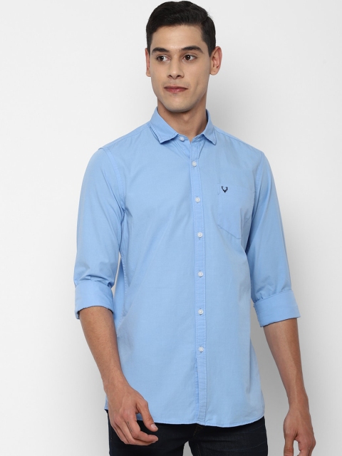 

Allen Solly Sport Men Blue Opaque Cotton Casual Shirt